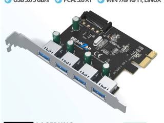 brainzap-pci-express-30-x1-4-port-usb-30-erweiterungskarte